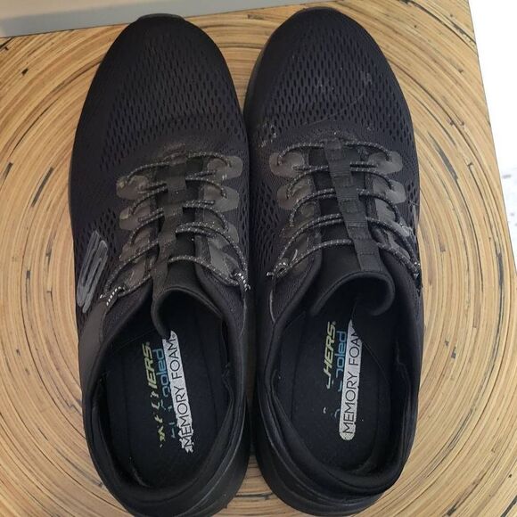 Skechers Men's Ultra Flex Memory Foam Mesh Knit Bungee Lace Athletic Sneaker 12 - Picture 2 of 6